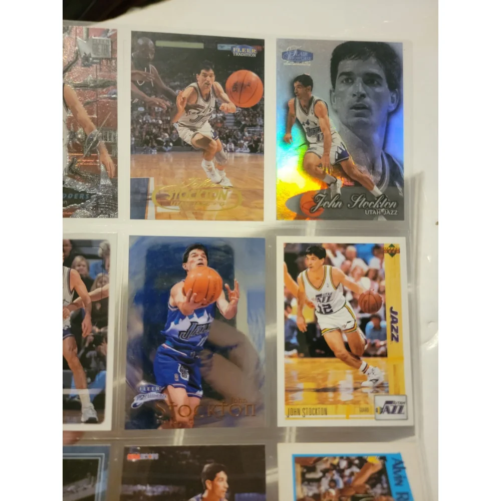 9 NBA Basketball Trading Cards John Stockton Utah Jazz Gonzaga Upper Deck